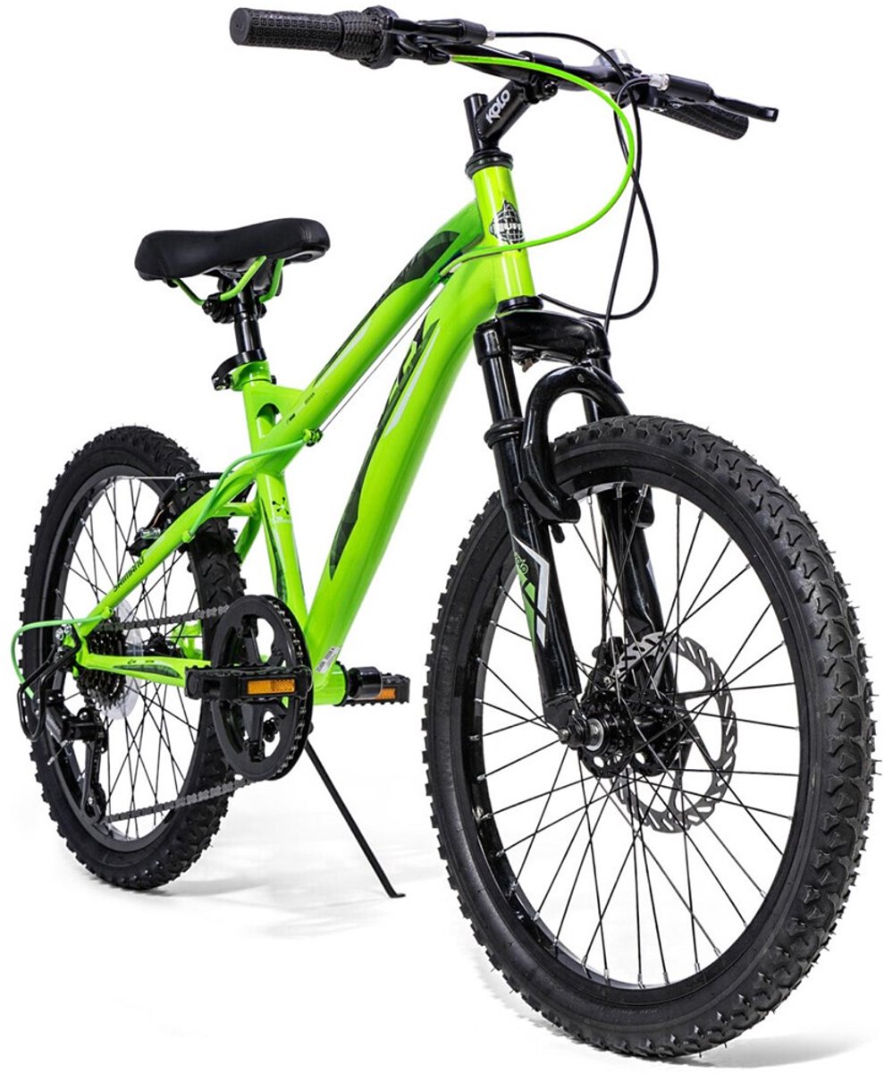 huffy extent 20 mountainbike antifreeze green verende voorvork 6 versnellingen shimano schijfrem voor voor kinderen van 6 9 jaar