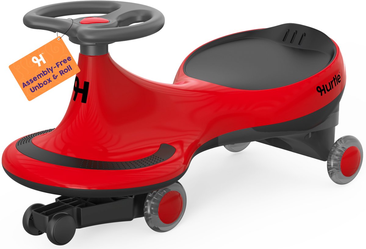 Hurtle Didicar - Wiggle Car - Ride On Auto voor Kinderen vanaf 2 Jaar - Zonder Pedalen of Batterijen - Rood Loopauto kopen online