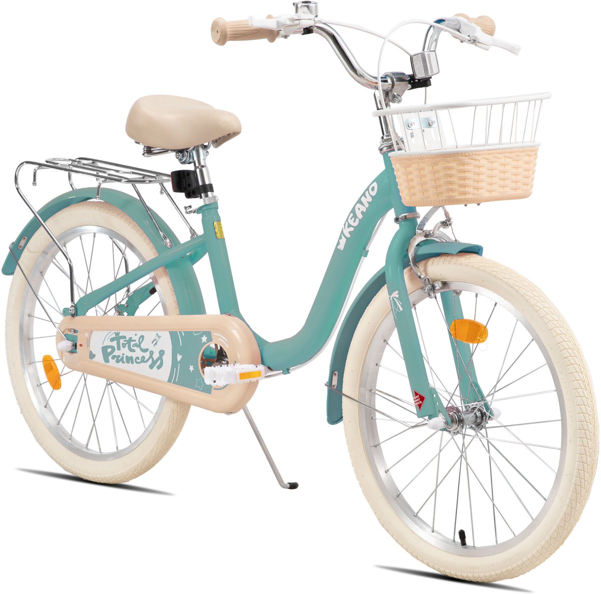 KEANO Kinderfiets - 20 Inch - Voor Jongens & Meisjes (7-13 Jaar) - Inclusief Zijwieltjes - Groente Kinderfiets kopen online