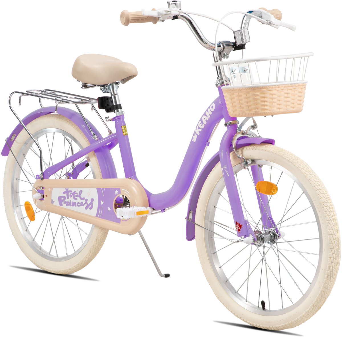 KEANO Kinderfiets - 20 Inch - Voor Jongens & Meisjes (7-13 Jaar) - Inclusief Zijwieltjes - Paars Kinderfiets kopen online