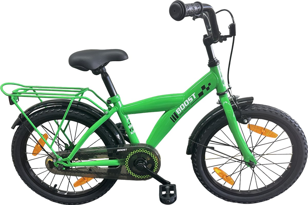 Kinderfiets Bikefun Boost 18 inch met remnaaf - Groen Kinderfiets kopen online