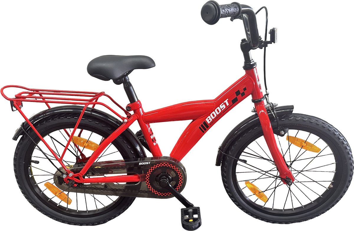 Kinderfiets Bikefun Boost 18 inch met remnaaf - Rood Kinderfiets kopen online