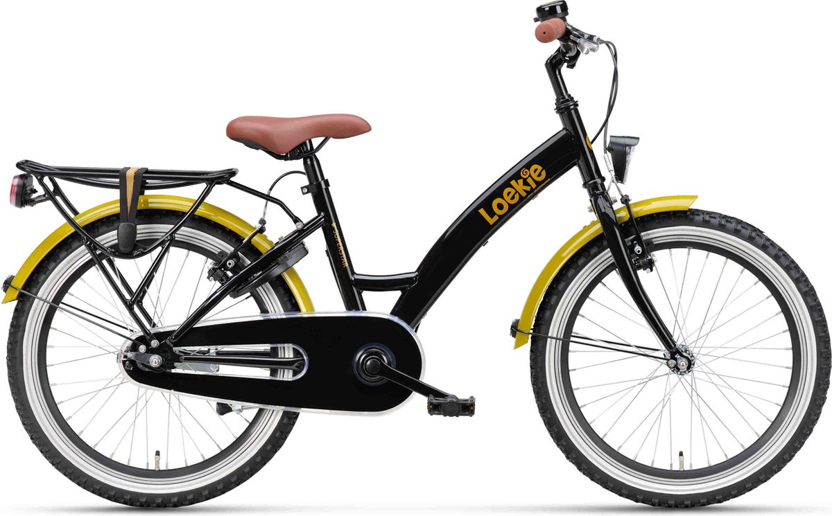 loekie superstar 20 kinderfiets girl black