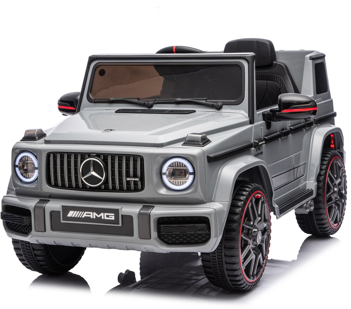 Mercedes G63 AMG - Elektrische Kinderauto - 12V - 1 tot 4 jaar - Grijs Accuvoertuig kopen online
