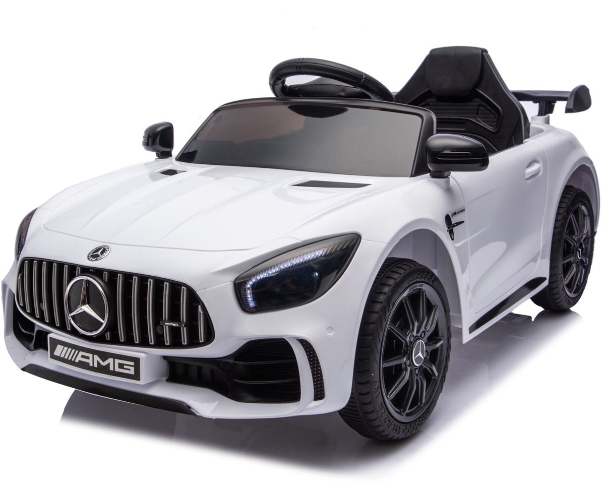 Mercedes GTR AMG - Elektrische Kinderauto 12V - 1 tot 4 jaar - Wit Accuvoertuig kopen online