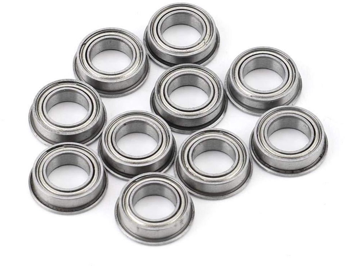 Mini flenskogellagers van roestvrij staal - set van 10 stuks - metalen kogellagers 6x10x3mm - duurzaam en compact. Skateonderdeel kopen online