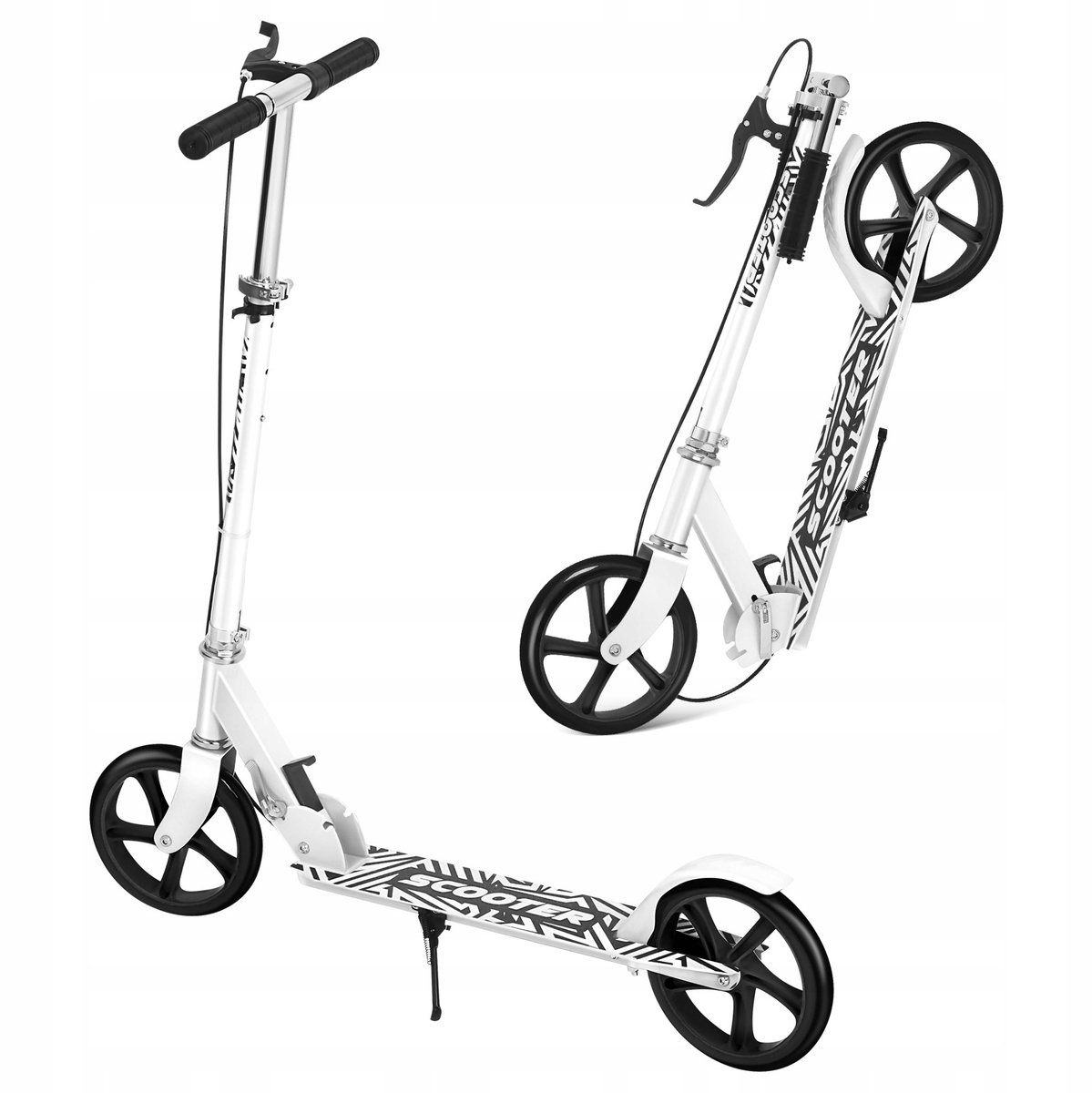 Opvouwbare Step voor Volwassenen & Tieners - Lichtgewicht - 200mm Wiel - Verstelbaar Stuur - Wit Step kopen online