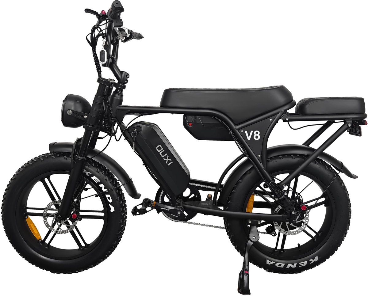 ouxi v8 max fatbike zwart dubbele accu
