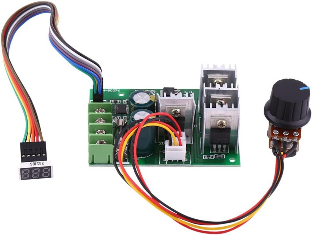 PWM DC Snelheidsregelaar voor Motor 6V-60V tot 30A - Traploos Toerentalregeling Loopmotor kopen online
