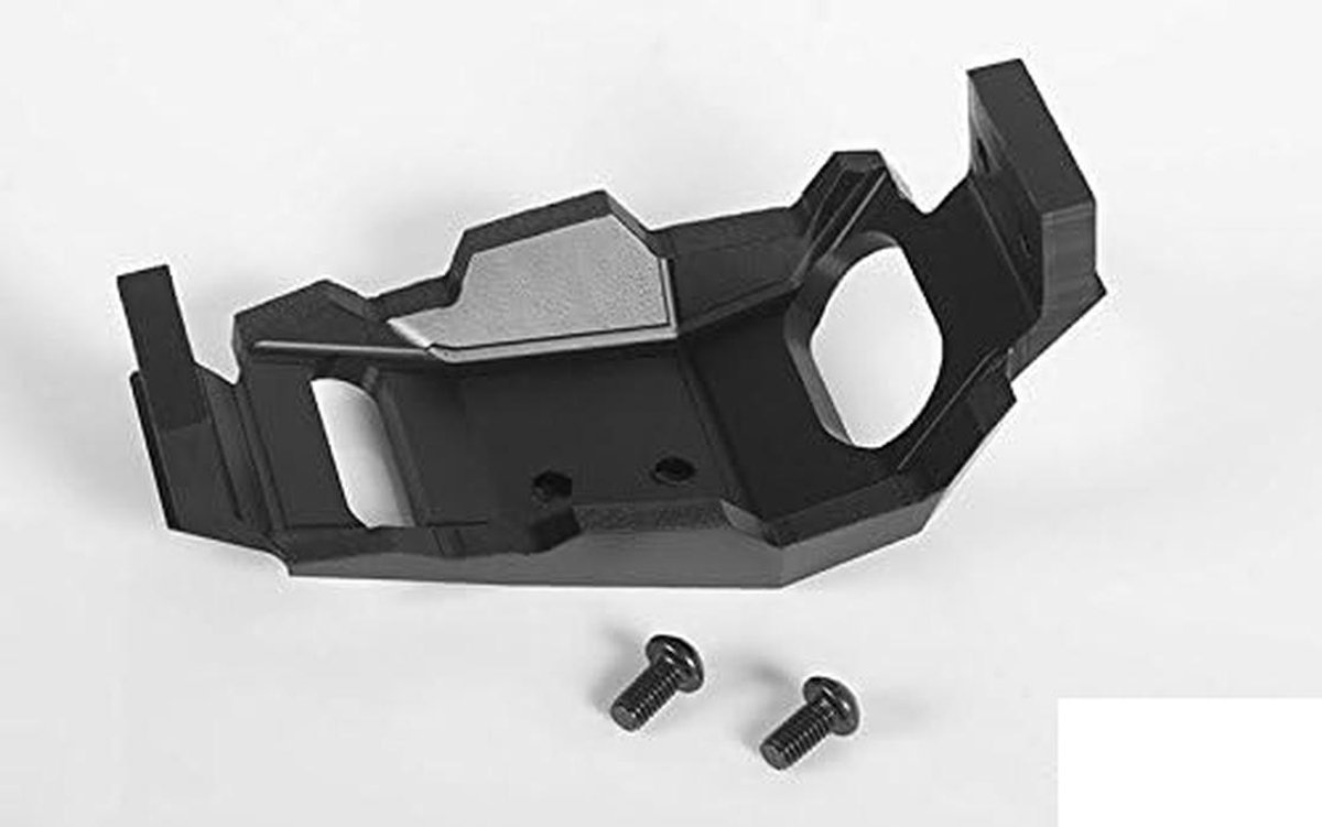 rc skid plate zwart delrin laag profiel voor 1 10 schaal crawler onderdelen