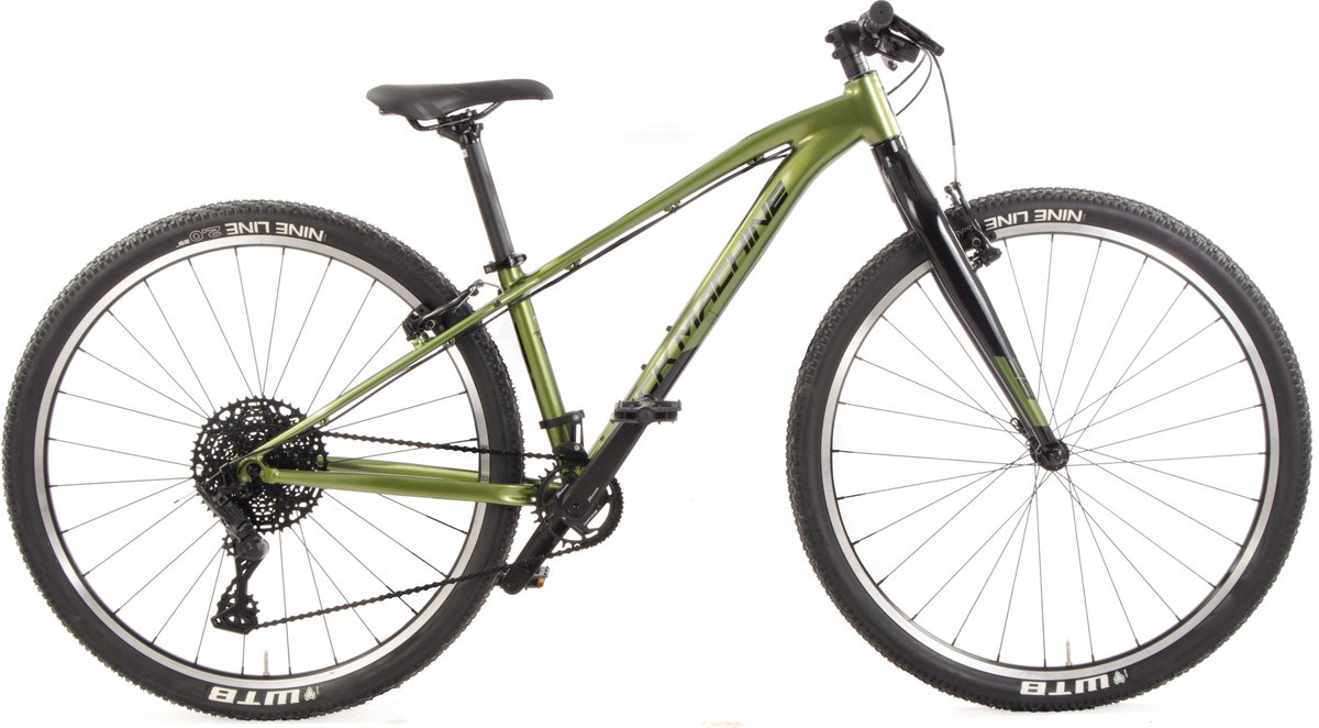Rock Machine Thunder - Hardtail Mountainbike 29 Inch - XS (35 cm) - Unisex - 10V - V-Brakes - Kaki Fiets kopen online