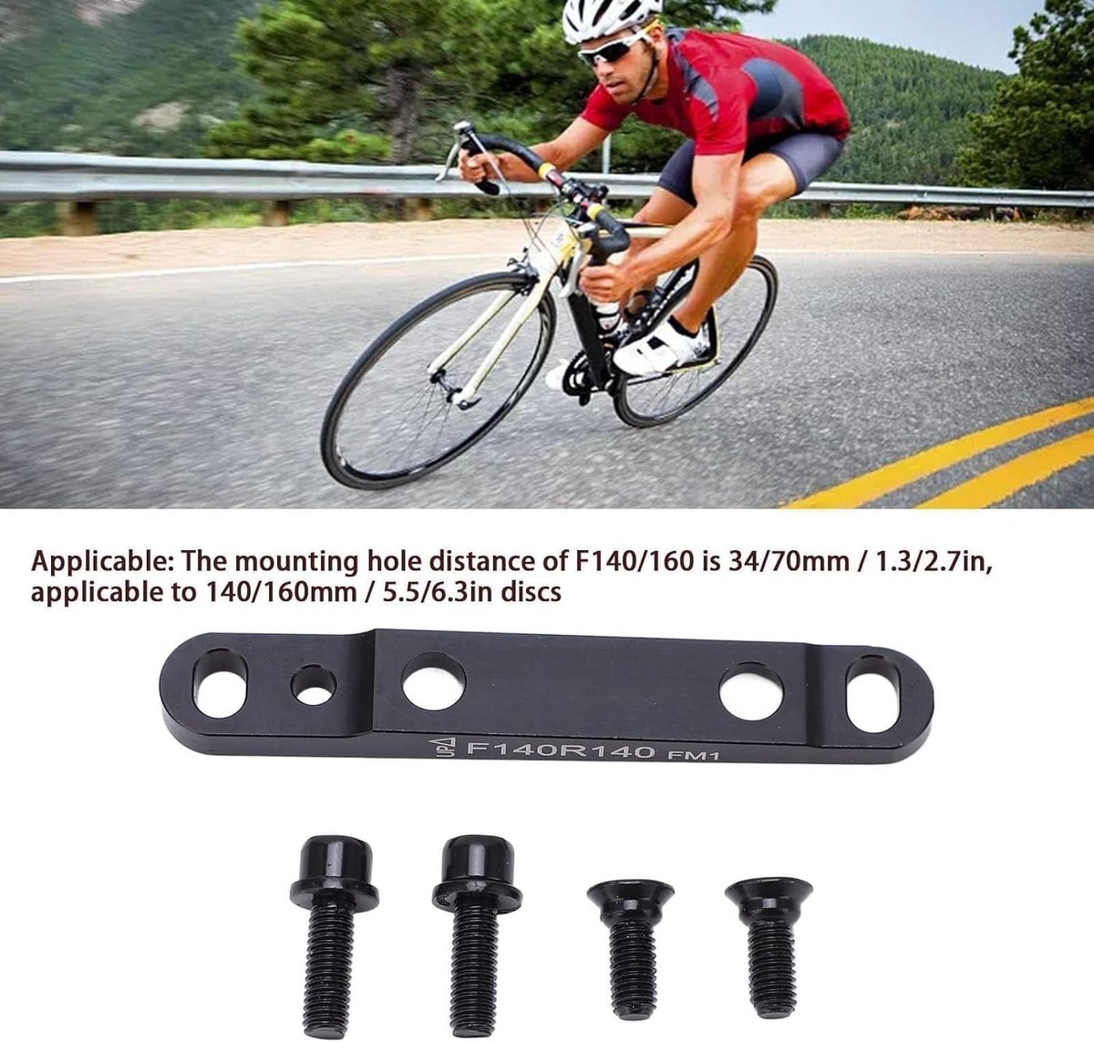 Schijfremklauwbevestigingsadapter voor racefiets - Ultralicht - Mountainbike - Front 140MM/160MM - Remklauw - Montageadapter Fiets kopen online