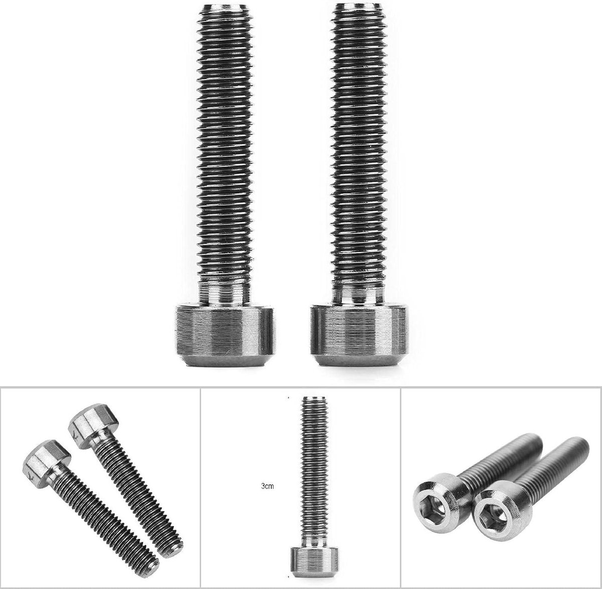 Schroeven voor remhendel - 2 stuks - M5x25mm - fiets remmen - vaste bouten - mountainbike accessoires - (kleur naar keuze) Fiets kopen online