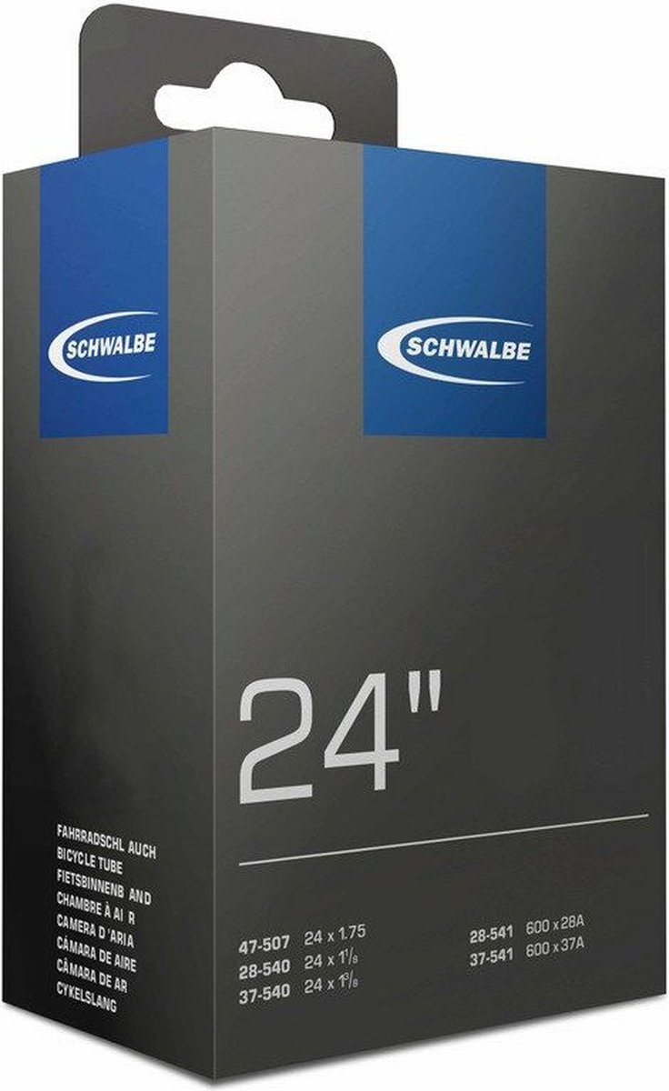 Schwalbe DV9 - Binnenband Fiets - Hollands Ventiel - 32 mm - 28/47 - 507/541 - 24 x 1 1/8 - 1.9 inch Fiets kopen online