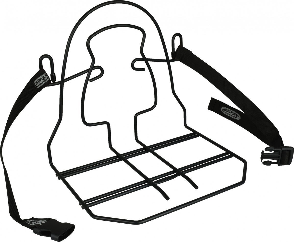 Steco Monkey Mee bagagedrager - fiets achterop - 31cm breed - zwart Fiets kopen online