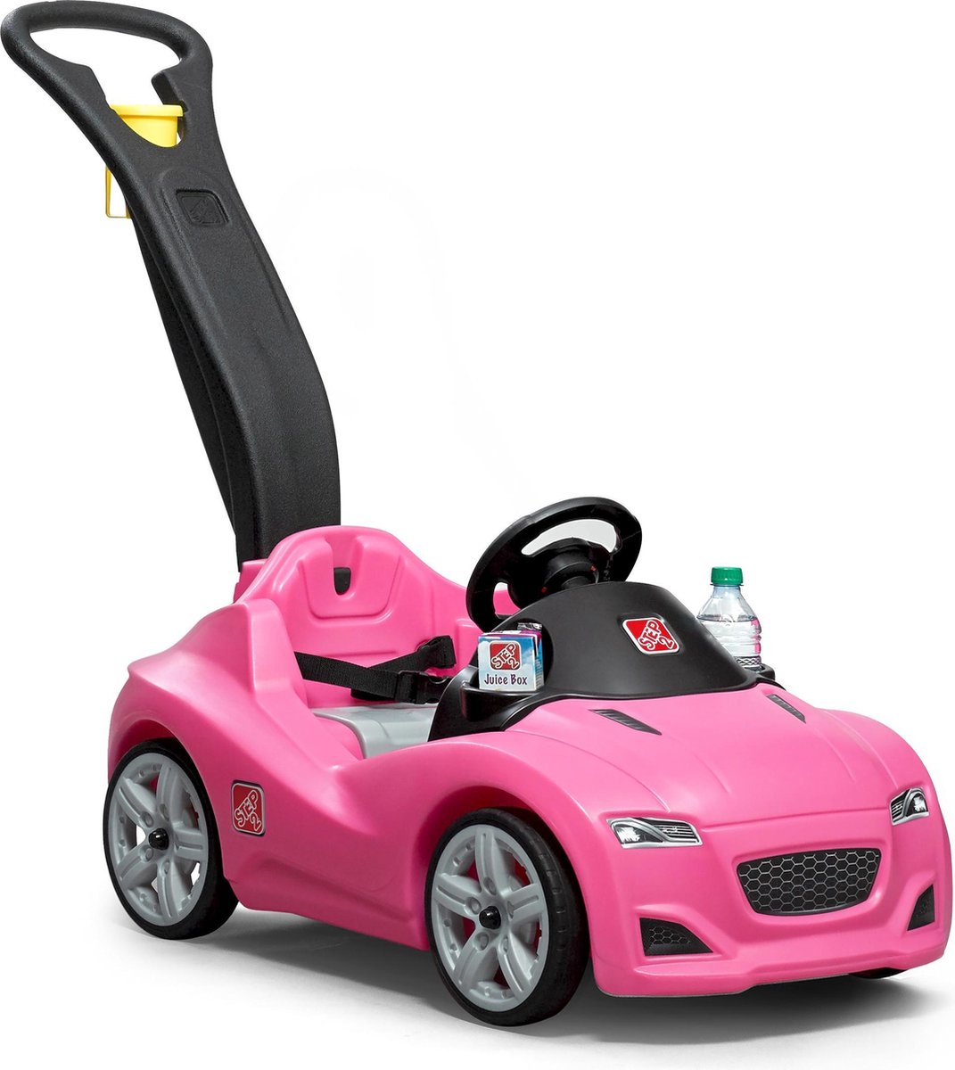 step2 whisper ride cruiser loopwagen in roze duwauto loopauto met duwstang voor kinderen vanaf 1 5 jaar