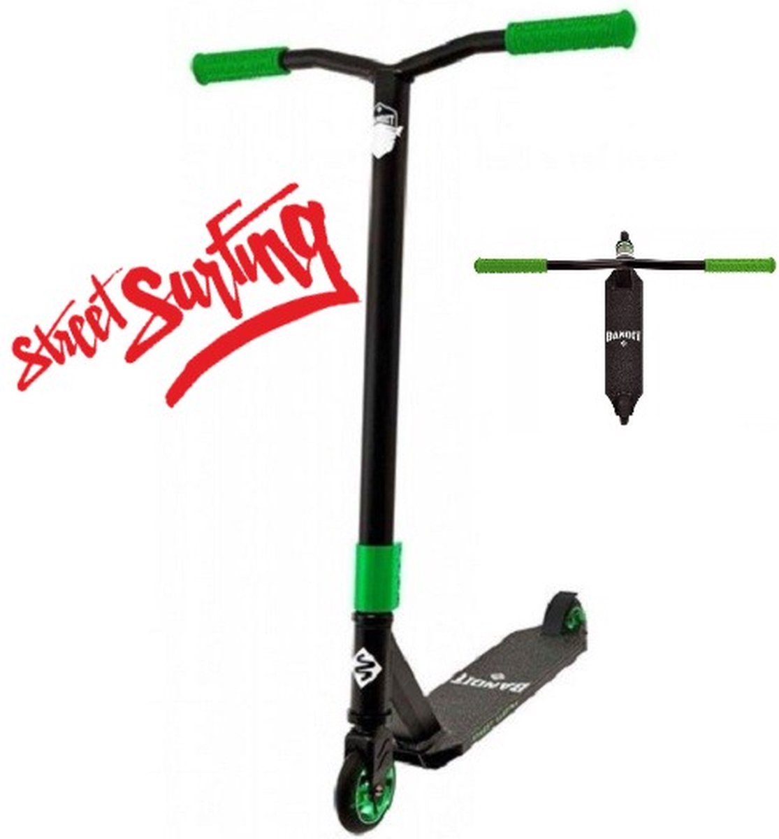 streetsurfing scooter bandit shooter green 04 26 015 4