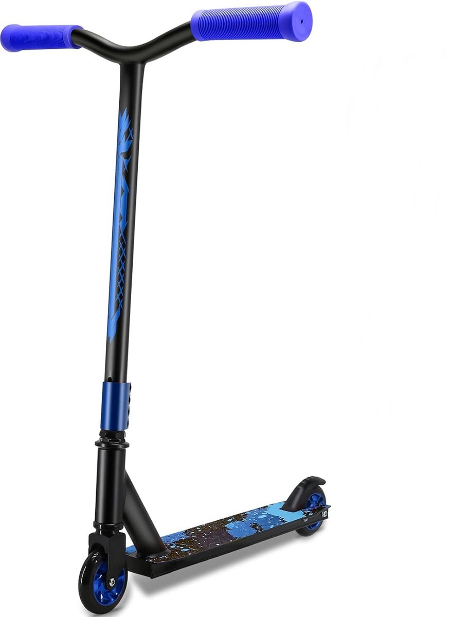 Stuntstep - 110 mm wielen - Aluminium - Step voor kinderen - Blauw Step kopen online