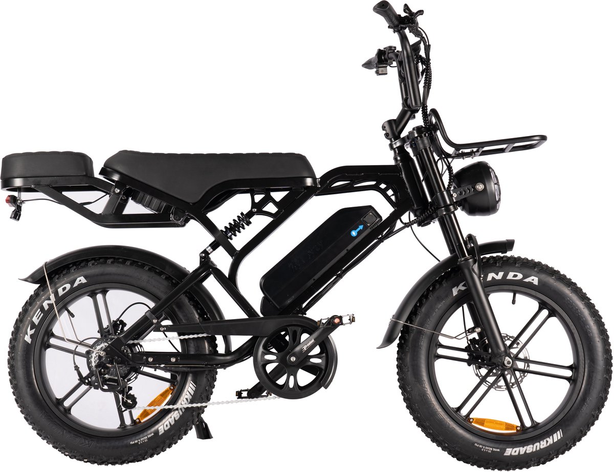 V20 PRO – Urban Fatbike – 20 inch – 60–80 km Actieradius – Hydraulische Remmen – LED-verlichting - Gratis Rijklaar Bezorgd Fiets (elektrisch) kopen online