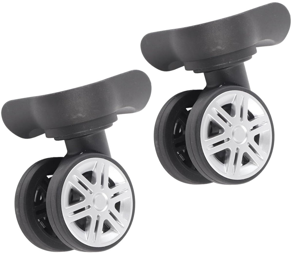 Vervangende bagagekoffer wielen met kunststof lagers - reparatieset voor 1 paar dubbele rij grote wielen Skateonderdeel kopen online