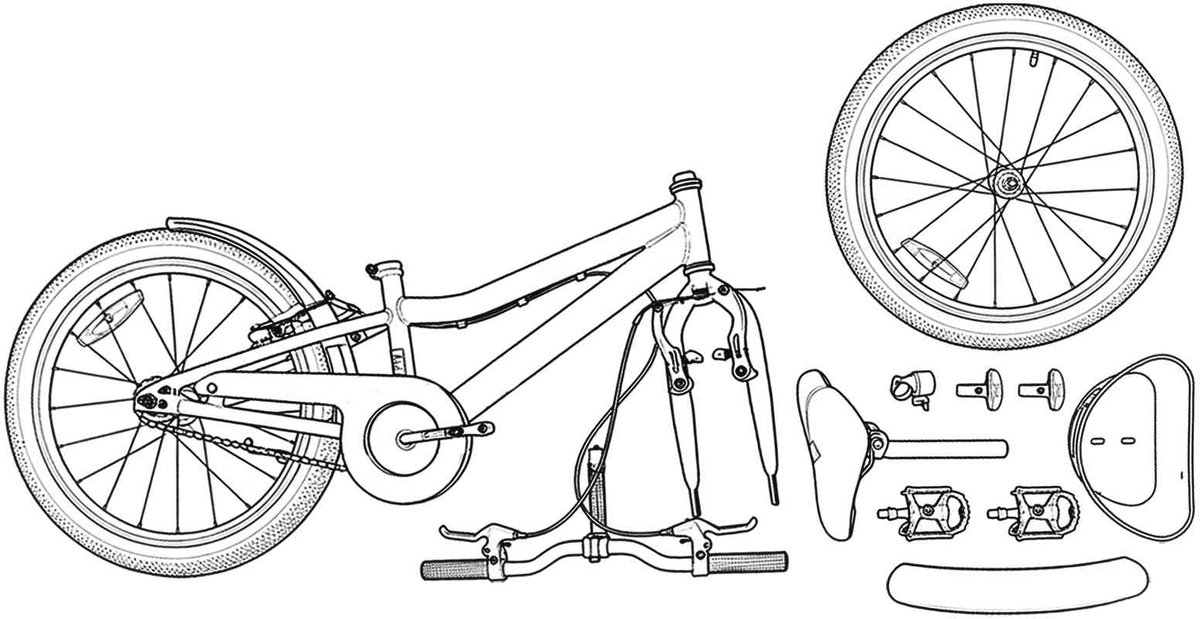 vidaXL - Kinderfiets - 18 - Inch - voor - 5-7 - jaar - oud - Paars Fiets kopen online