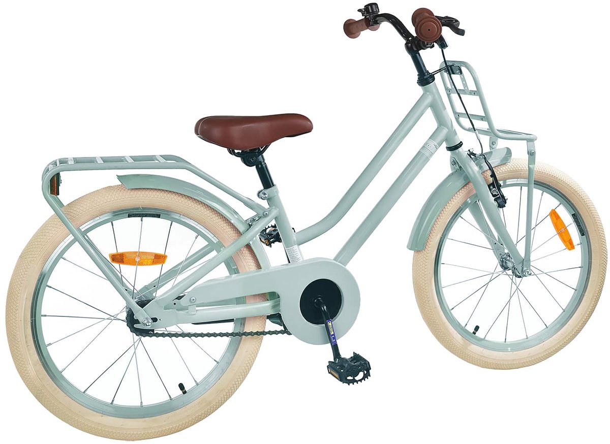 vidaxl kinderfiets 22 inch voor 7 12 jaar oud lichtgroen