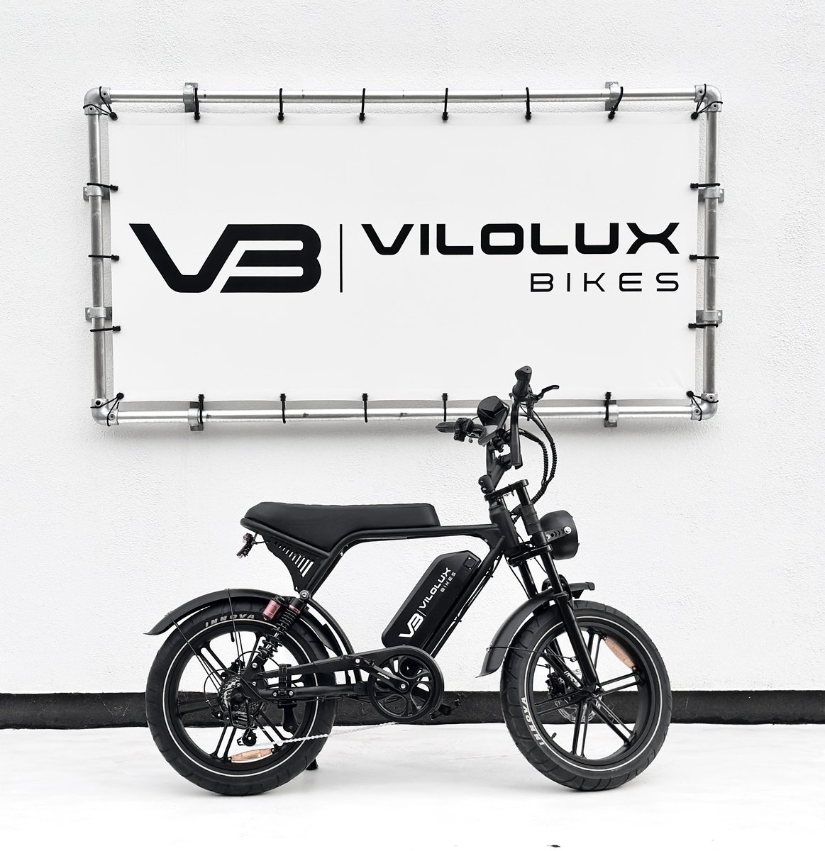 Vilolux® Fatbike electrisch Ultra - Legaal - Voorrek - Rijklaar - Niet opvoerbare fatbikes - 2 Jaar garantie - Hydraulische remmen - Alarm - Groot LCD Display - NFC vergrendeling - Zwart - City banden Fiets (elektrisch) kopen online