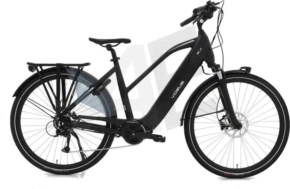 Vogue SLX M420 Elektrische Fiets 9RD Shimano Versnellingen 51cm met Hydraulische Remmen - Mat zwart Grijs Fiets (elektrisch) kopen online