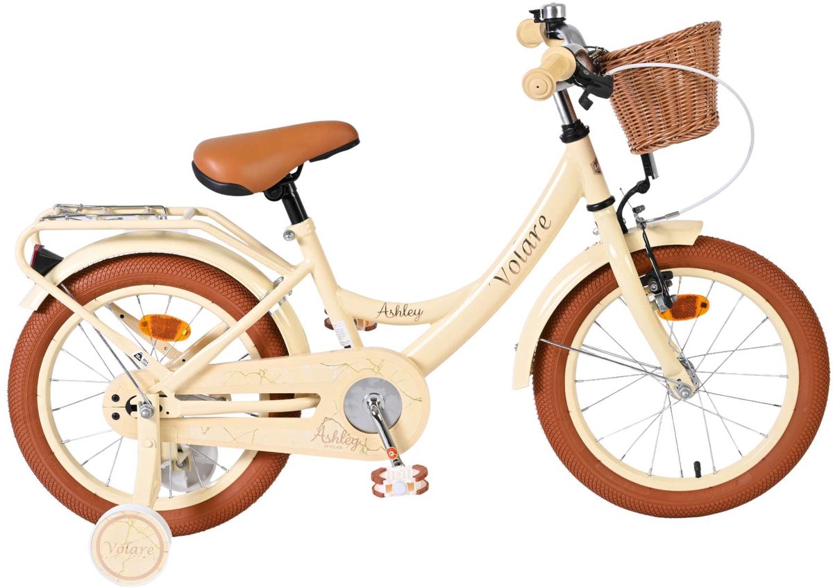 Volare Ashley Kinderfiets - Meisjes - 16 inch - Creme Kinderfiets kopen online
