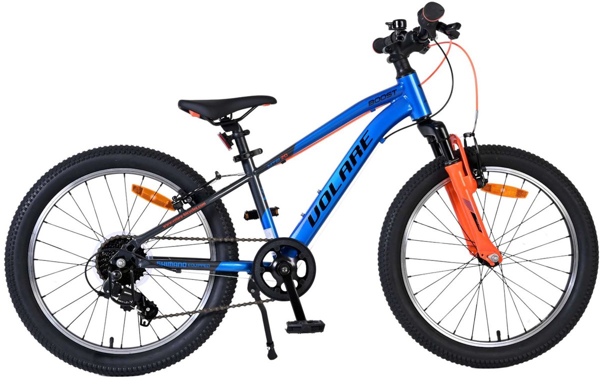 Volare Boost Kinderfiets - 20 inch - 7 Speed - Blauw/Grijs Kinderfiets kopen online