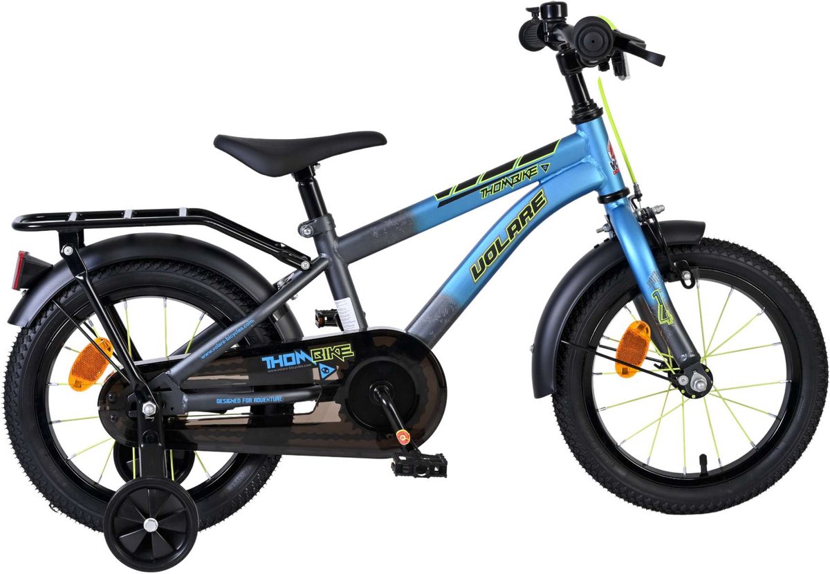 Volare Thombike Kinderfiets - Jongens - 14 inch - Blauw/Grijs Kinderfiets kopen online