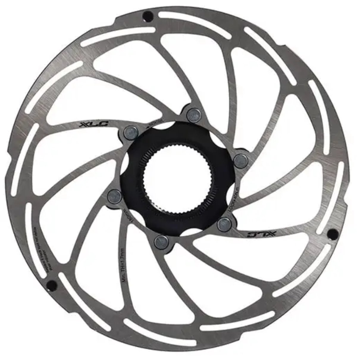 xlc x138 remschijf 220mm centerlock e bike zilver