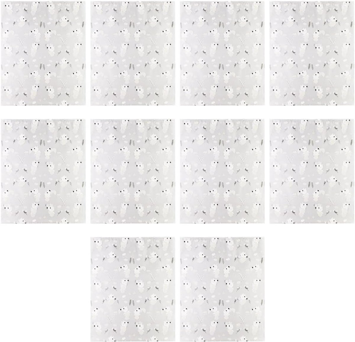 10 pvc opbergtassen met sluiting mat grote pakzakken voor kleding en reisbenodigdheden