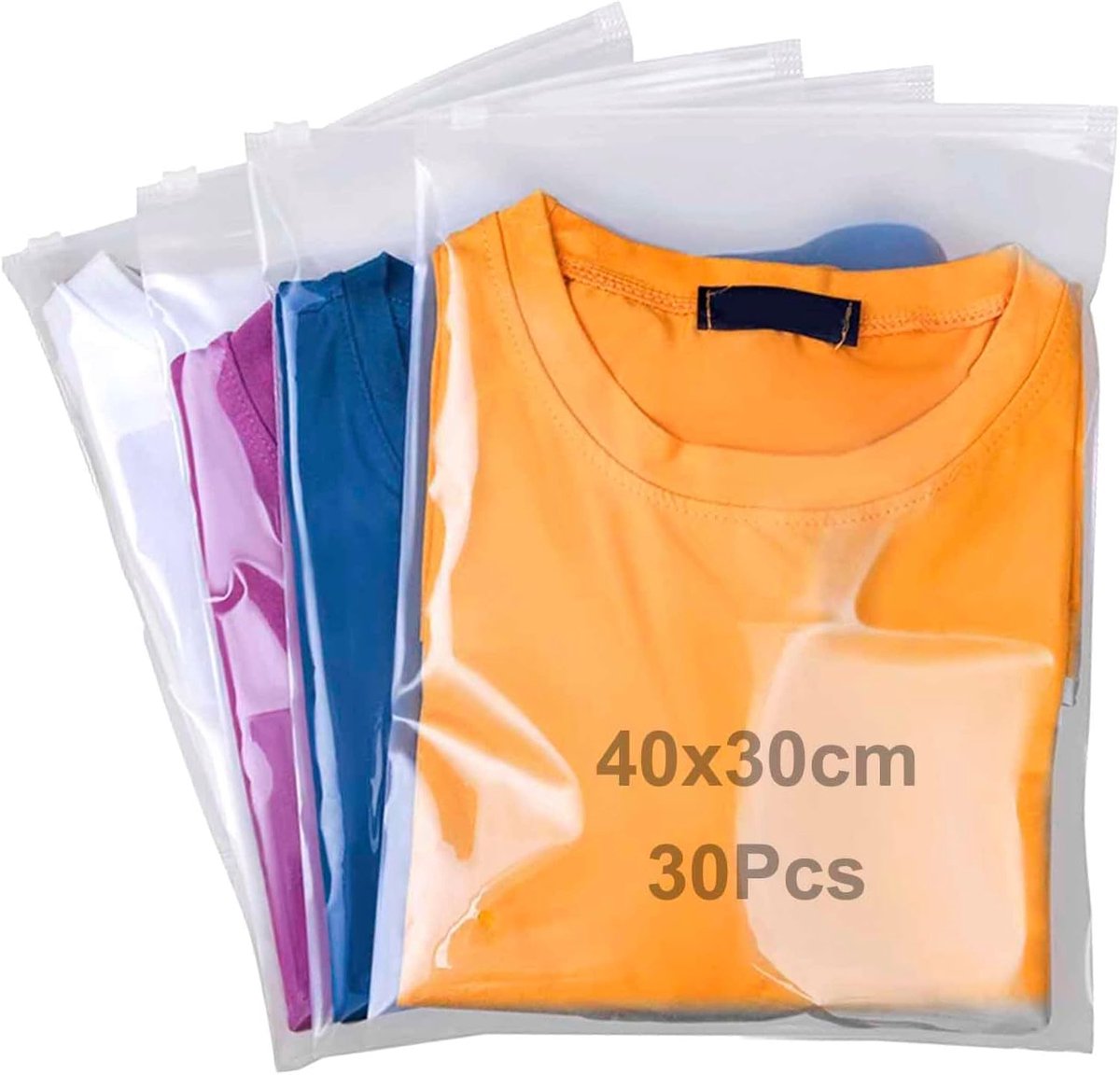 30 stuks plastic reistassen van 30x40 cm met ritssluiting, waterdichte, niet-poreuze opbergtassen voor schoenen, make-up en ondergoed. Opbergtas kopen online