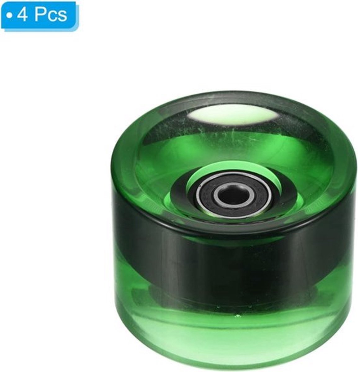 70mm 78A Longboard Wielen met Zwarte ABEC-9 Lagers, 4 Pack Zachte Cruiser Wielen Straat Wielen voor Skateboards Skateboard Wiel PU, Clear Green Longboard kopen online
