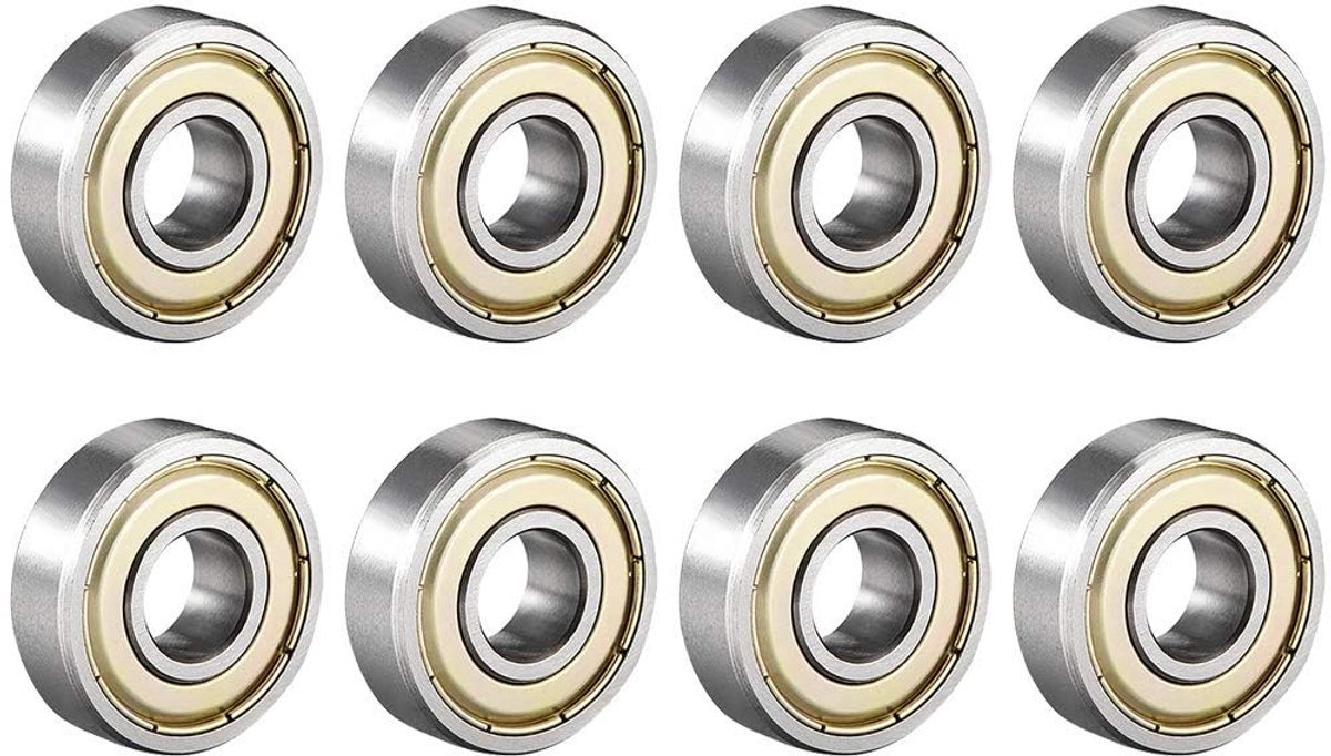 8 metal ball bearings 608zz micro groove ball bearings hoogwaardige lagers geschikt voor wielen skateboards longboards golfplaten