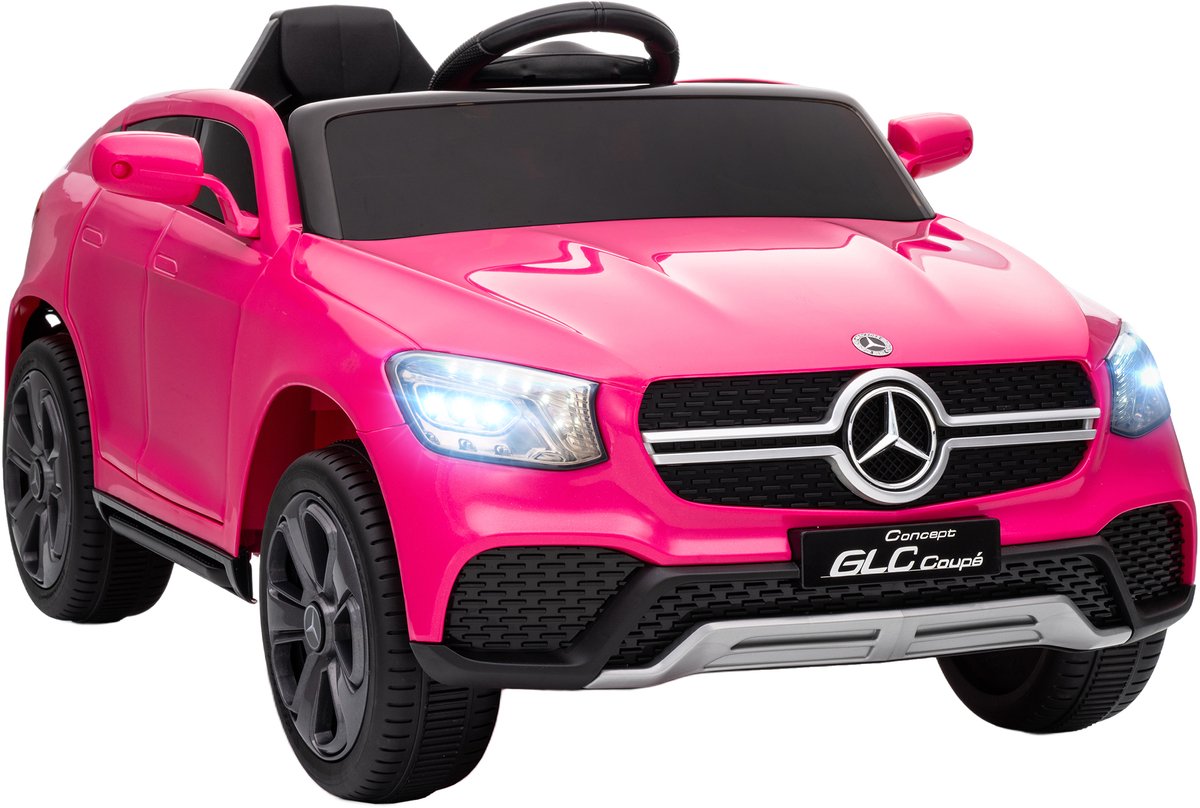aiyaplay elektrische kinderauto kunststof metaal 105l x 68b x 50h cm roze