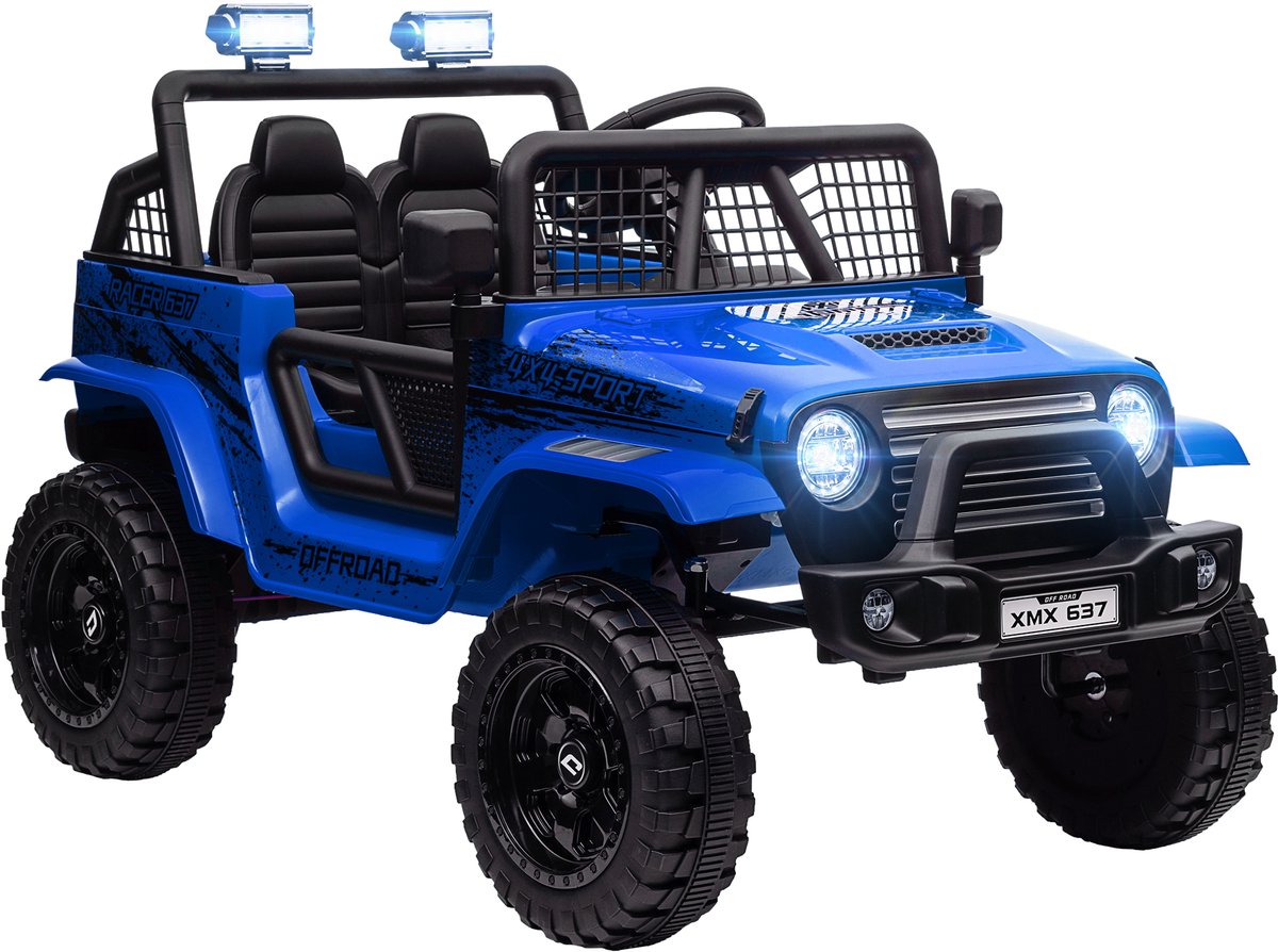 aiyaplay kinderrijvoertuig voor off road speelplezier kunststof metaal 109l x 67b x 68 5h cm blauw