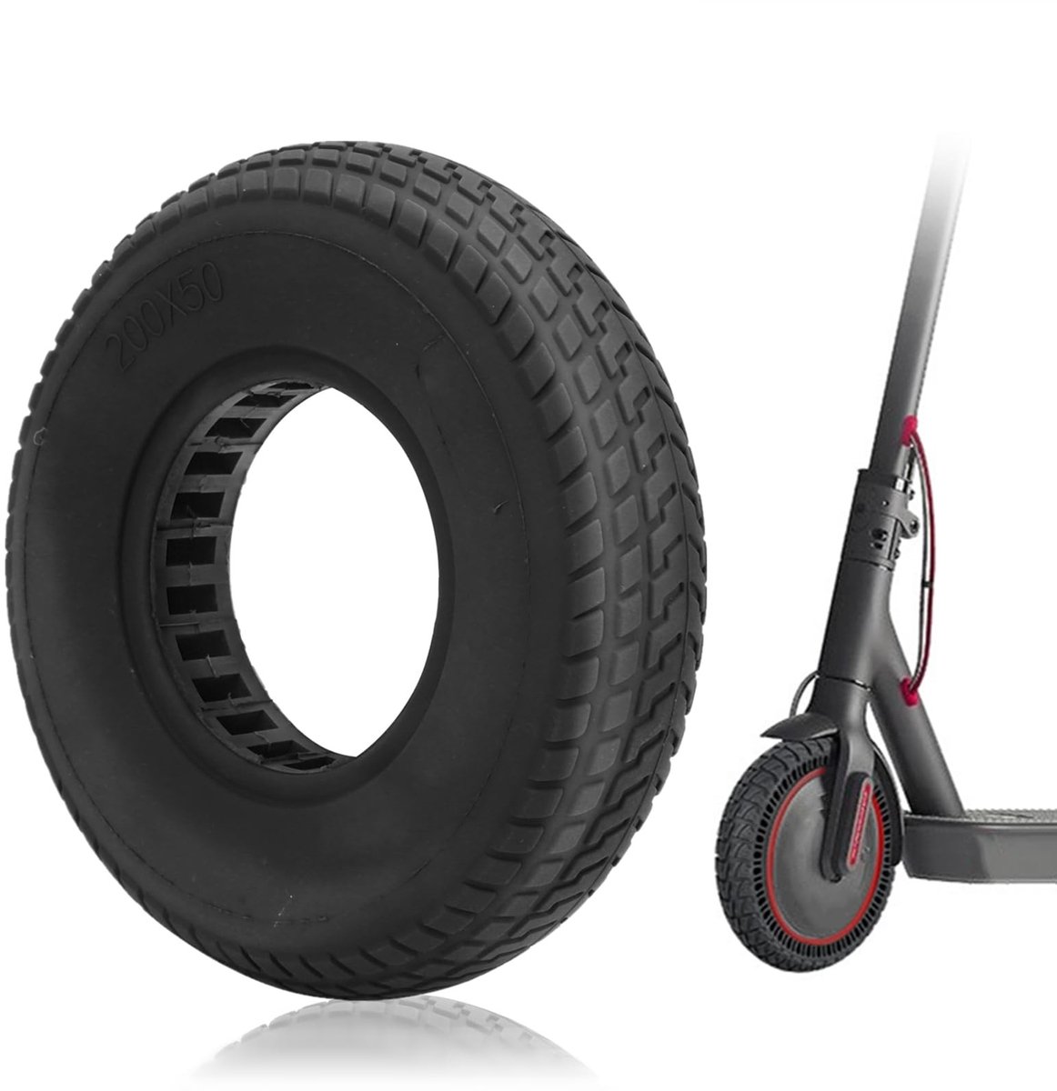 allecto binnenband scooter massieve rubber anti lek elektrische scooter buisloos niet lekband schokdempend geschikt voor scooters