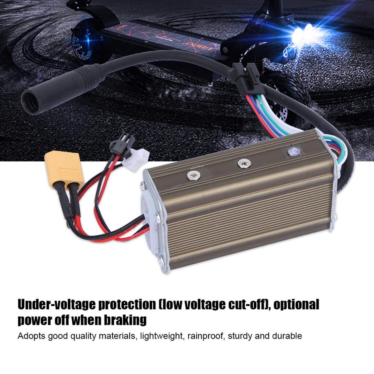 allecto elektrische step controller borstelloze motor duurzaam 36v elektrische step en fiets snelheidsregelaar zwart onderdelen g