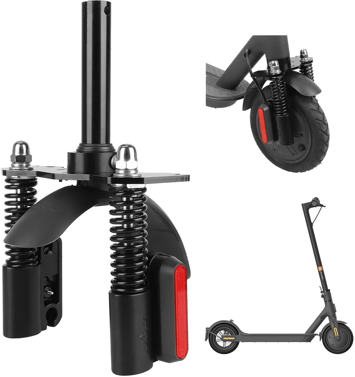 Allecto - - Front Hydraulic Suspension Shock Absorber - Verbeterde schokabsorptie - Zwart - Voor elektrische scooter - Geschikt voor Xiaomi M365 Pro . Buitenspeelvoertuigaccessoire kopen online