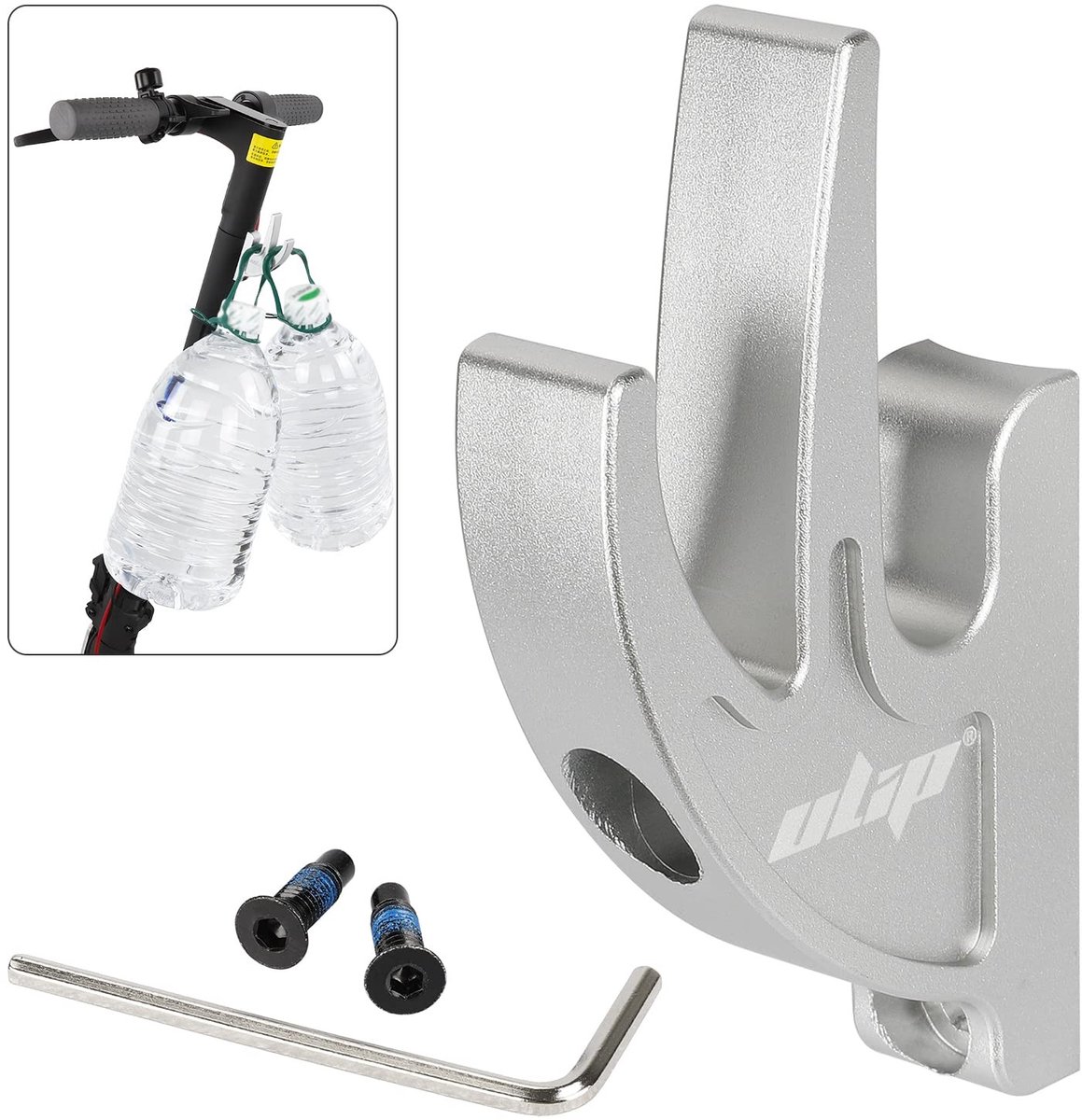 Allecto - - Scooter Hanger - Dubbele Haak - Aluminium - Zilver - Universeel - Geschikt voor Xiaomi M365 Pro MI3 1S Segway Ninebot Max G30 Buitenspeelvoertuigaccessoire kopen online