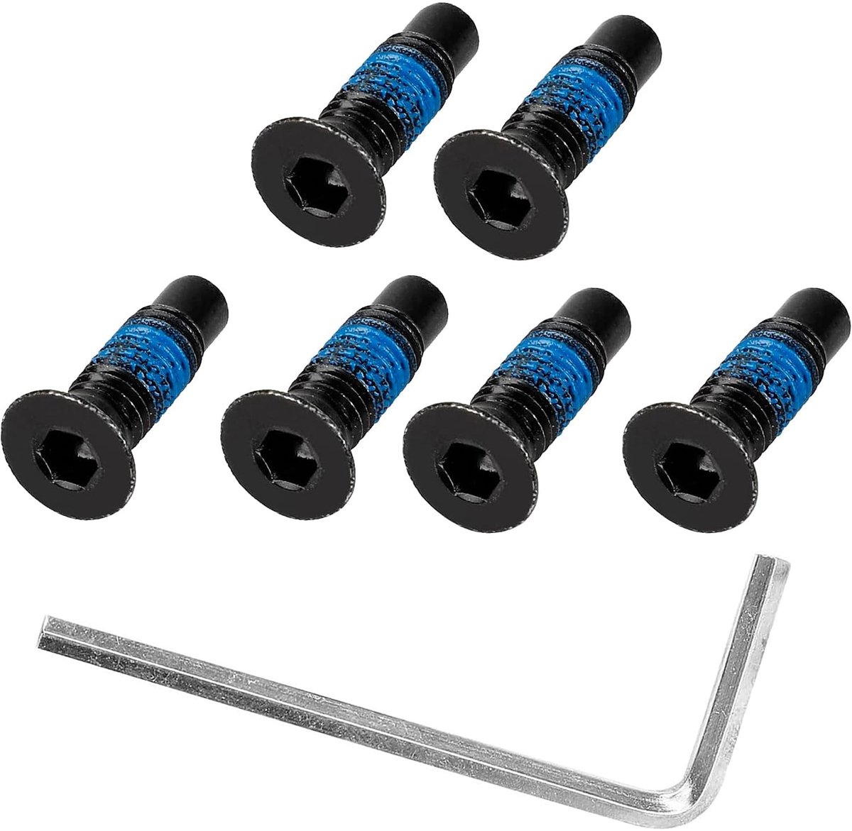 allecto scooter voorhoofd schroeven set van 6 hoogwaardige carbon staal zwart vervangingsschroeven geschikt voor xiaomi m365 pro2 1s mi