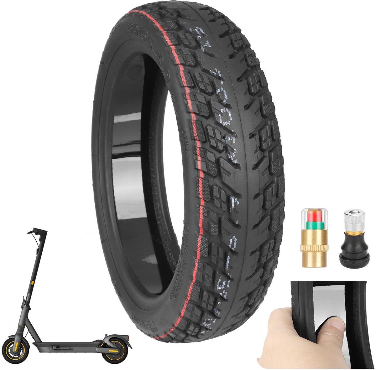 Allecto - - Ulip Tube - Zelfhelend - 10 Inch - Non-Slip - Geschikt voor Segway Ninebot Max G2 - Pack of 1 Buitenspeelvoertuigaccessoire kopen online