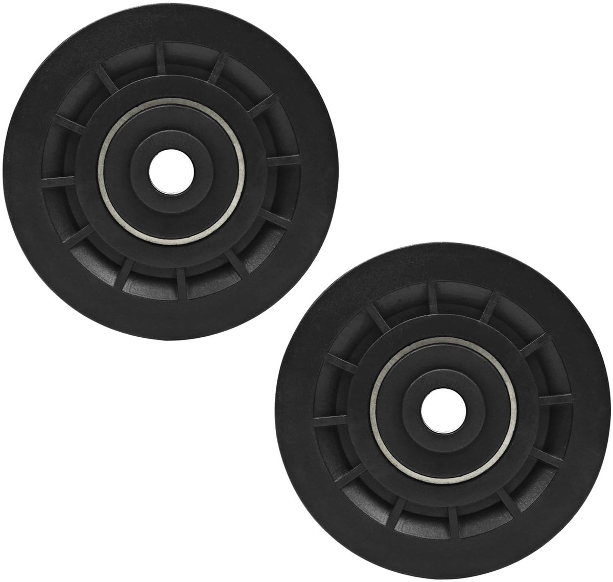 allecto universele 90mm pulley voor gym fitness apparatuur duurzaam zwart vervangingsonderdeel geschikt voor kabelmachines 2 stuks