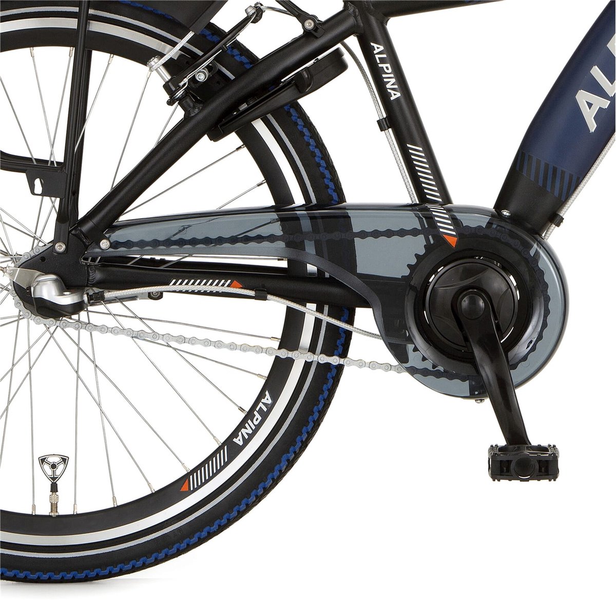 Alpina Kettingscherm 24 zwart Fiets kopen online