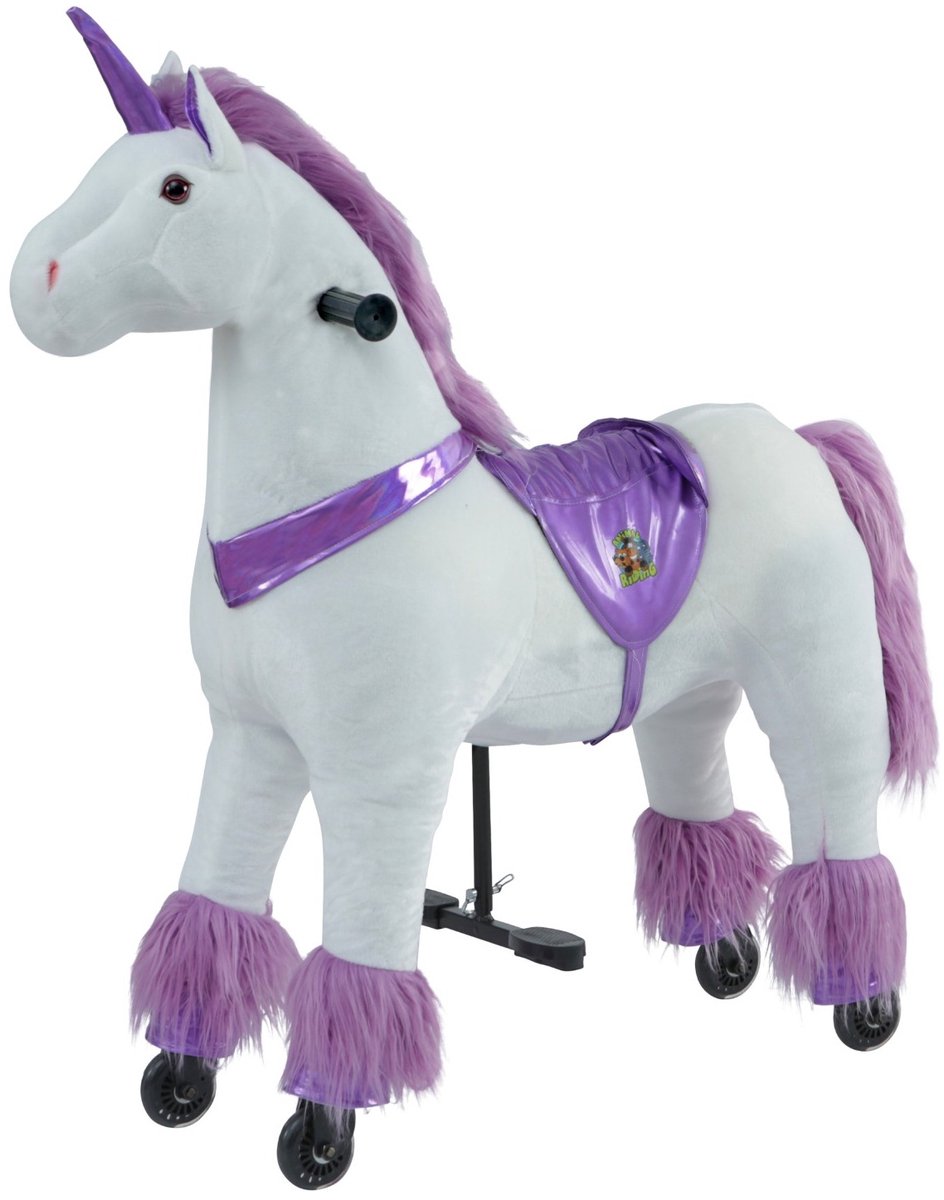 Animal Riding Loop Eenhoorn Paars Medium/Large 5-8 Jaar – Rijdier op Wielen – Tot 60 kg – Zadelhoogte 67 cm Loopfiets kopen online