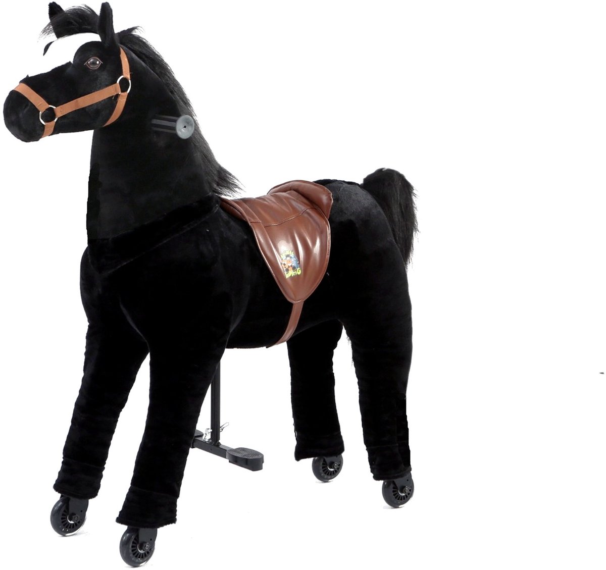 Animal Riding Looppaard Black Beauty Medium/Large 5-8 Jaar – Rijdier op Wielen – Zwart – Tot 60 kg – Zadelhoogte 67 cm Loopfiets kopen online