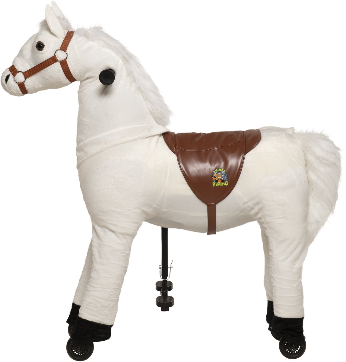 Animal Riding Looppaard Snowy Wit Medium/Large 5-8 Jaar – Rijdier op Wielen – Wit – Tot 60 kg – Zadelhoogte 67 cm Loopfiets kopen online