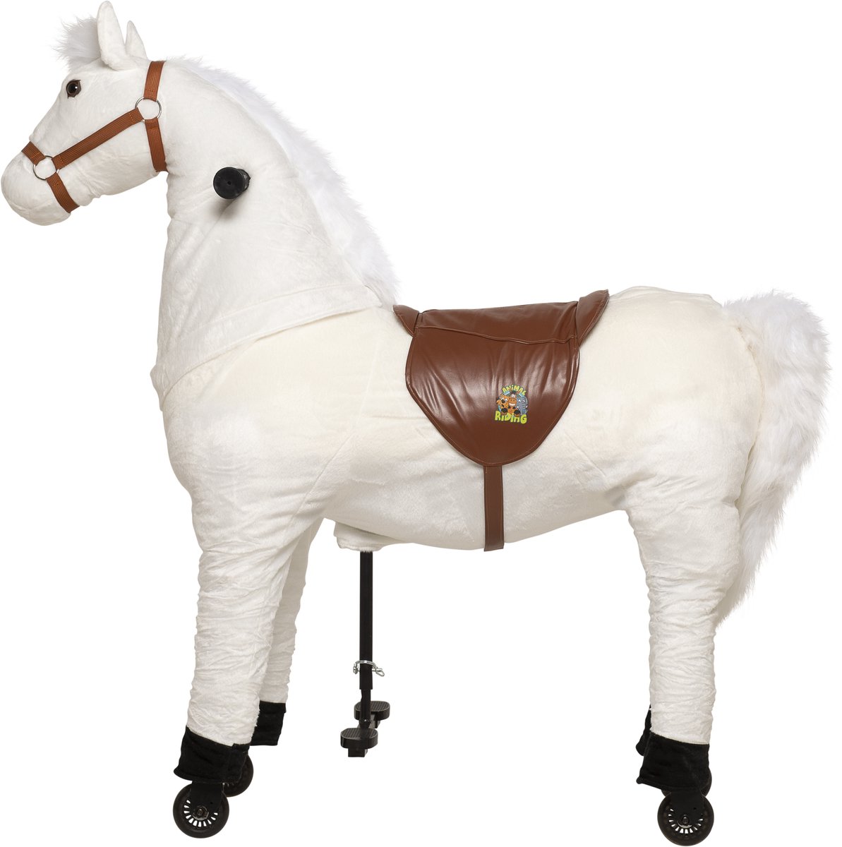 Animal Riding Looppaard Snowy Wit X-Large 8+ Jaar – Rijdier op Wielen – Tot 80 kg – Zadelhoogte 77 cm - Verstelbaar Pedaal Loopfiets kopen online